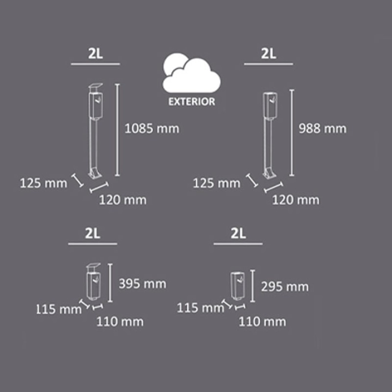 Cendrer València 2L | Cendrer d’Exterior Modern i Resistent